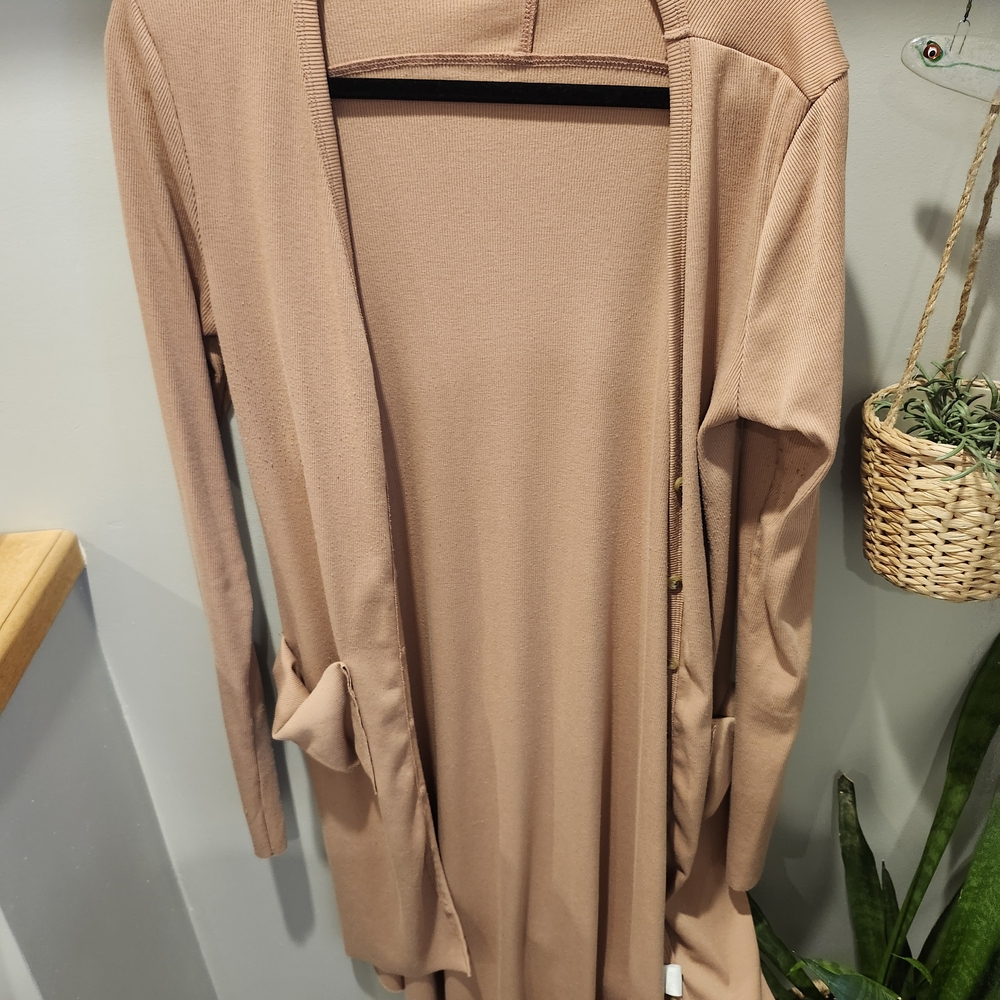 Kye Mi Size L Longline Coral Cardigan